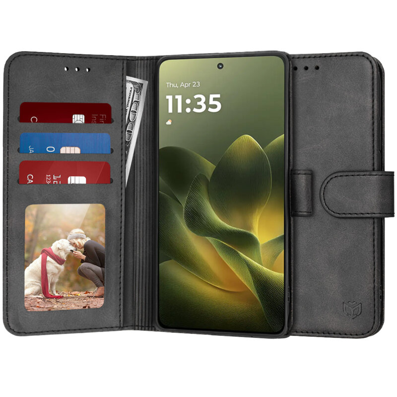 Husa 360 Motorola Edge 70 Techsuit Diary Book, negru