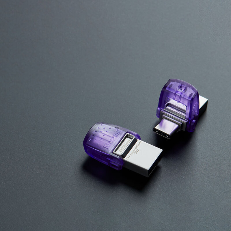 Memorie flash 64GB Kingston MicroDuo 3C, USB 3.2, DTDUO3CG3/64GB