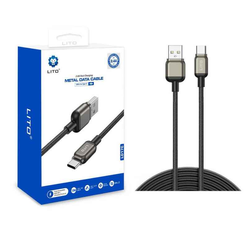 Cablu de date Fast Charging USB la Type-C Lito, LD17
