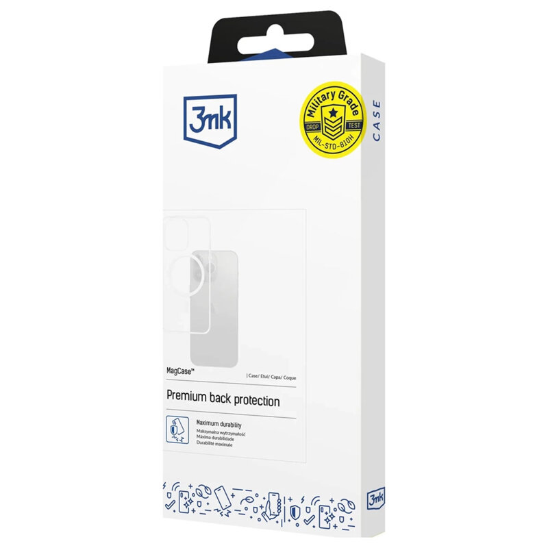 Husa iPhone 17 3mk MagCase, transparenta