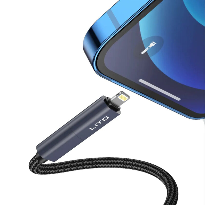 Cablu de incarcare magnetic 4in1, 100W, LD21