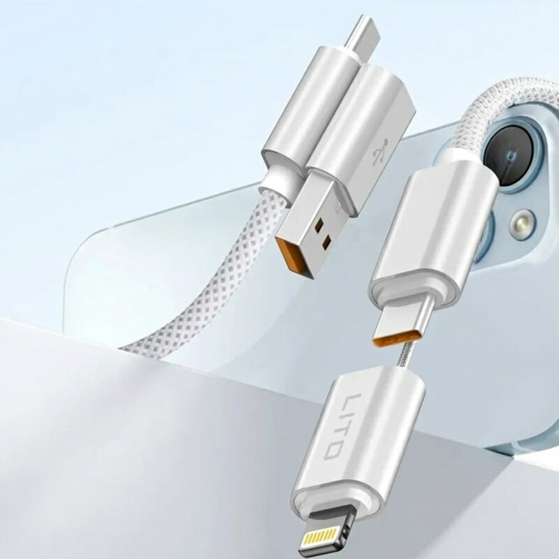 Cablu de incarcare magnetic 4in1, 100W, LD21