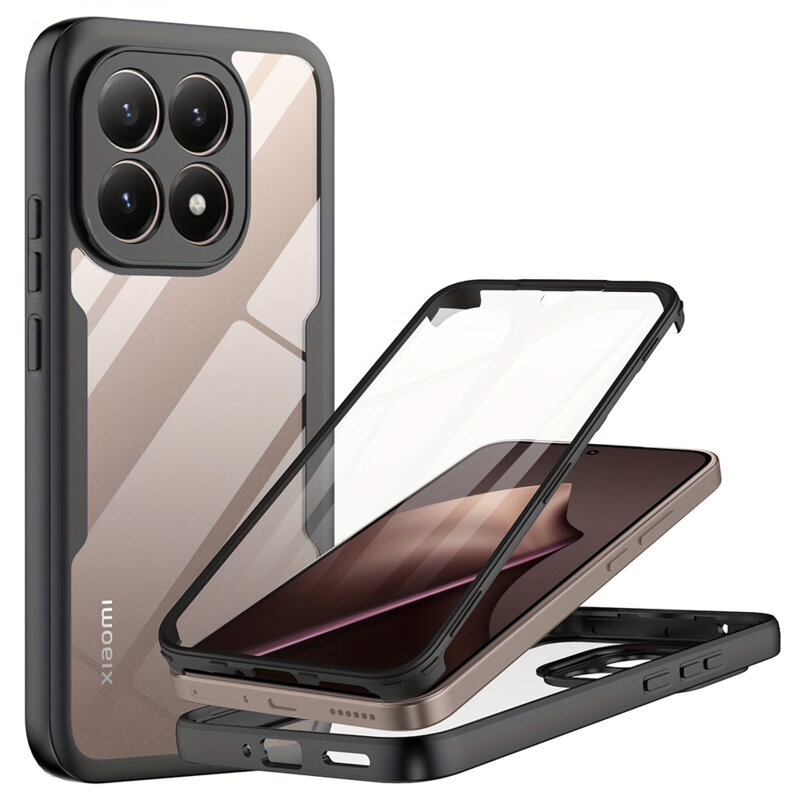 Husa 360° Xiaomi 15T Techsuit ColorVerse, negru