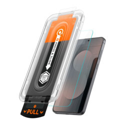 [Pachet 2x] Folie Samsung Galaxy S25 FE Spigen Glas.tR EZ Fit Pro , transparenta