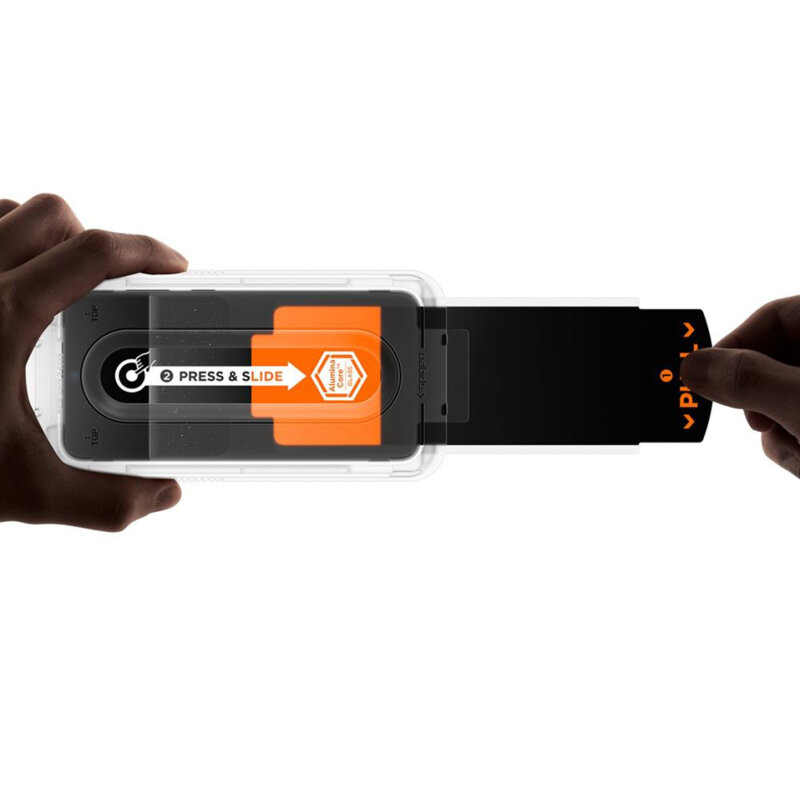 Folie Samsung Galaxy S25 FE Spigen Glas.tR EZ Fit Pro HD, transparenta