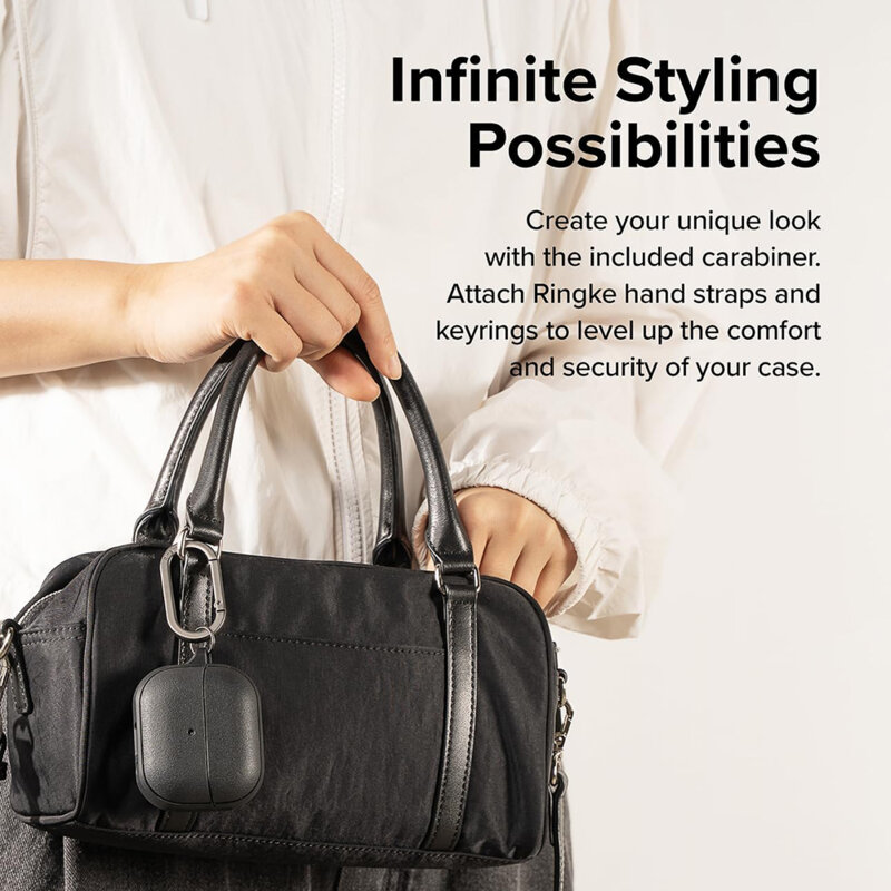 Husa Samsung Galaxy Buds 3 FE Ringke Onyx Magnetic, negru