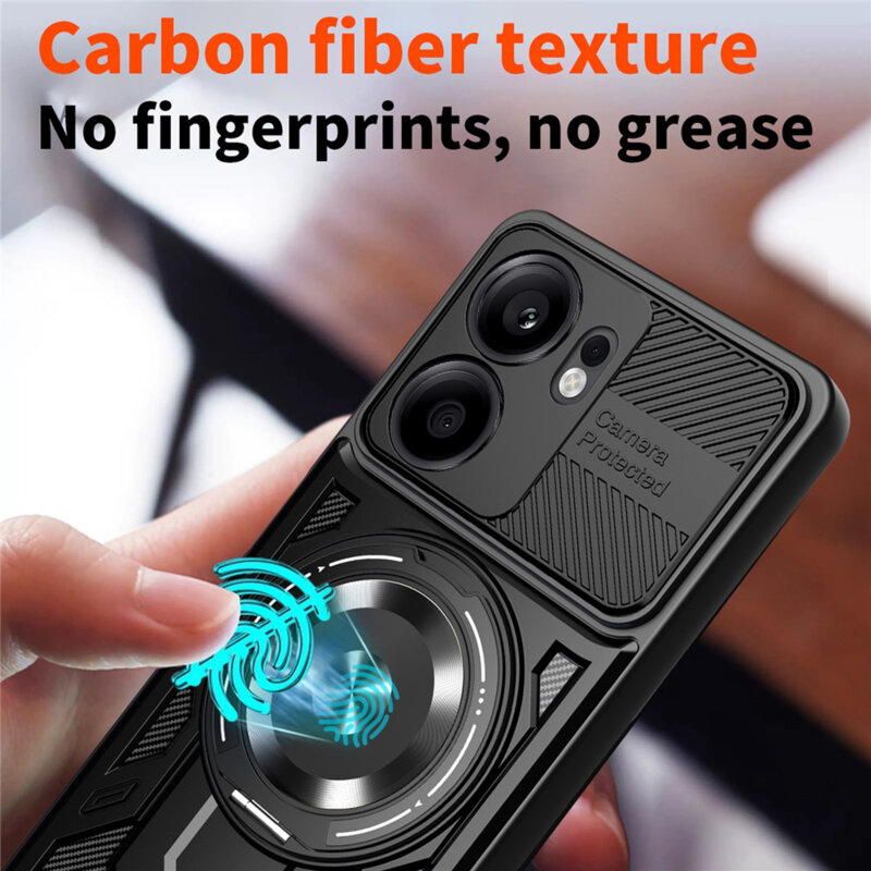 Husa Oppo Reno14 F Techsuit RuggedCam, gri