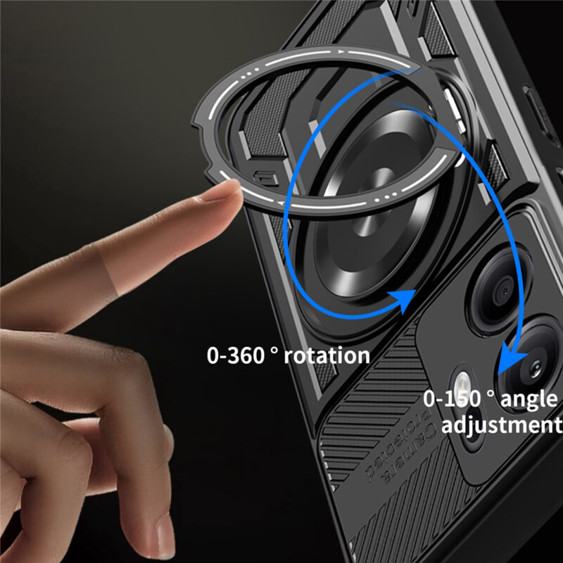 Husa Oppo Reno14 F Techsuit RuggedCam, negru