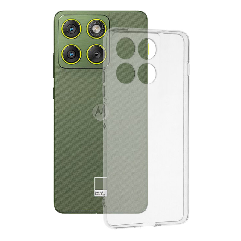 Husa Motorola Edge 70 Techsuit Clear Silicone, transparenta