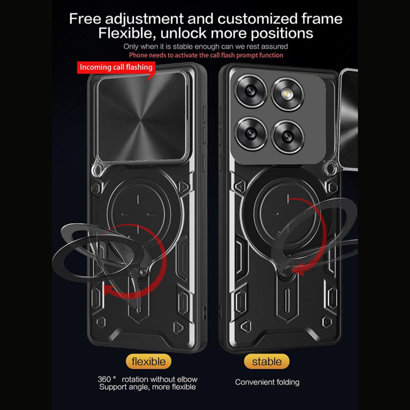 Husa Motorola Edge 70 Techsuit CamGuard Pro, rosu