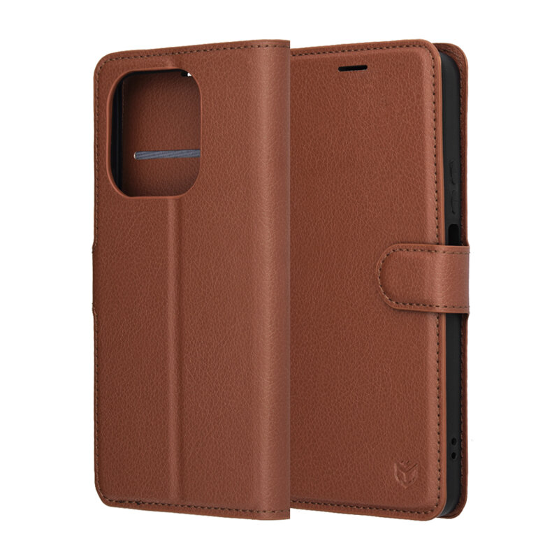 Husa Honor 400 Smart 4G Techsuit Leather Folio, maro