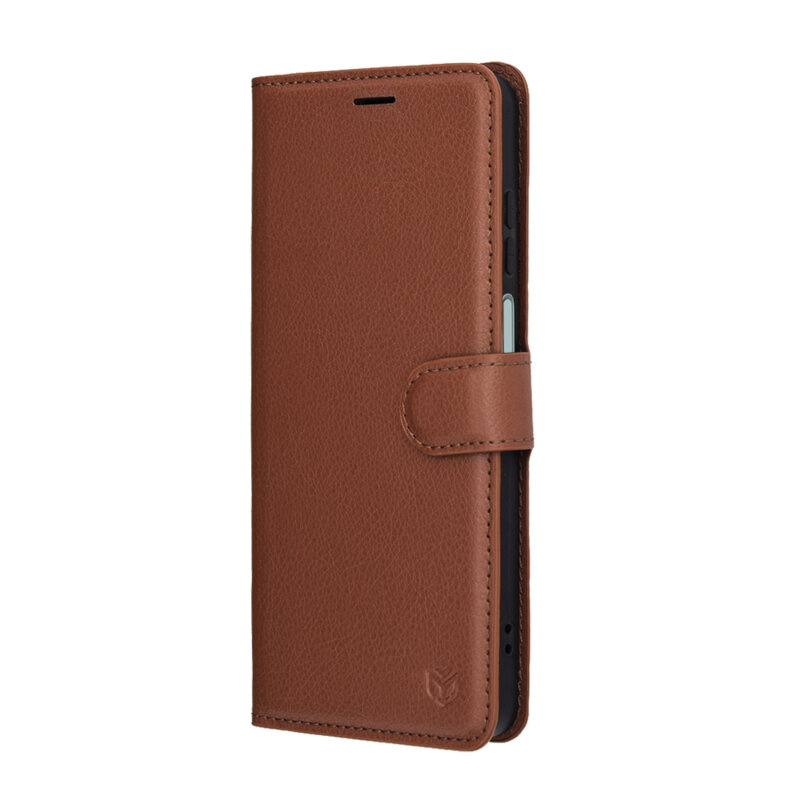 Husa Honor X5c Plus Techsuit Leather Folio, maro