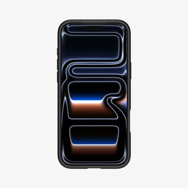 Husa iPhone 17 Pro Spigen Ultra Hybrid MagSafe, cenusiu / portocaliu