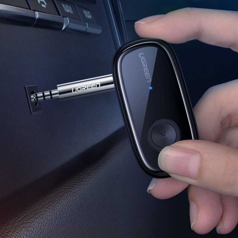 Transmitator audio Jack Bluetooth 5.0 cu microfon Ugreen, negru, 70304