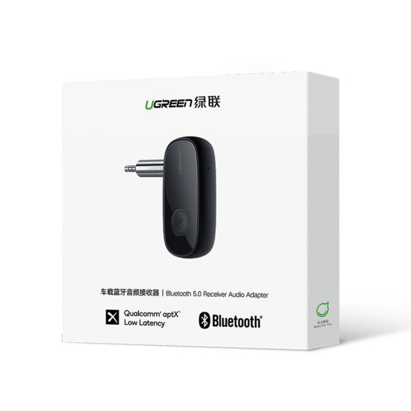 Transmitator audio Jack Bluetooth 5.0 cu microfon Ugreen, negru, 70304