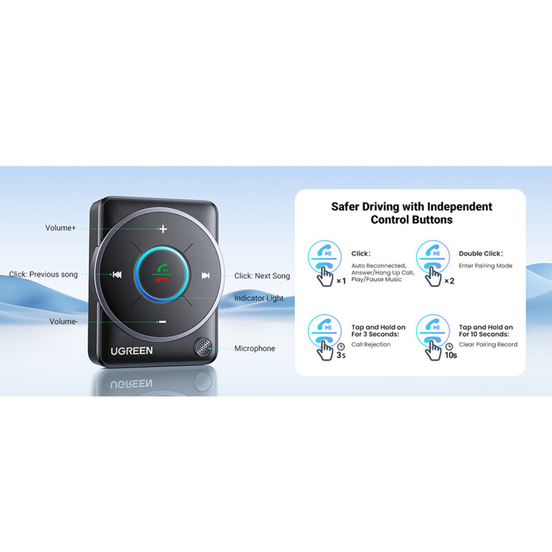 Adaptor audio Jack Bluetooth 5.4 Ugreen, negru, 35002