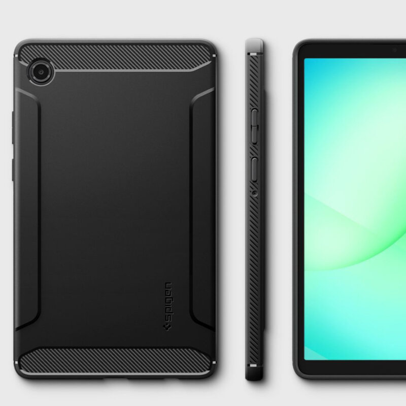 Husa Samsung Galaxy Tab A11 Spigen Rugged Armor, negru mat