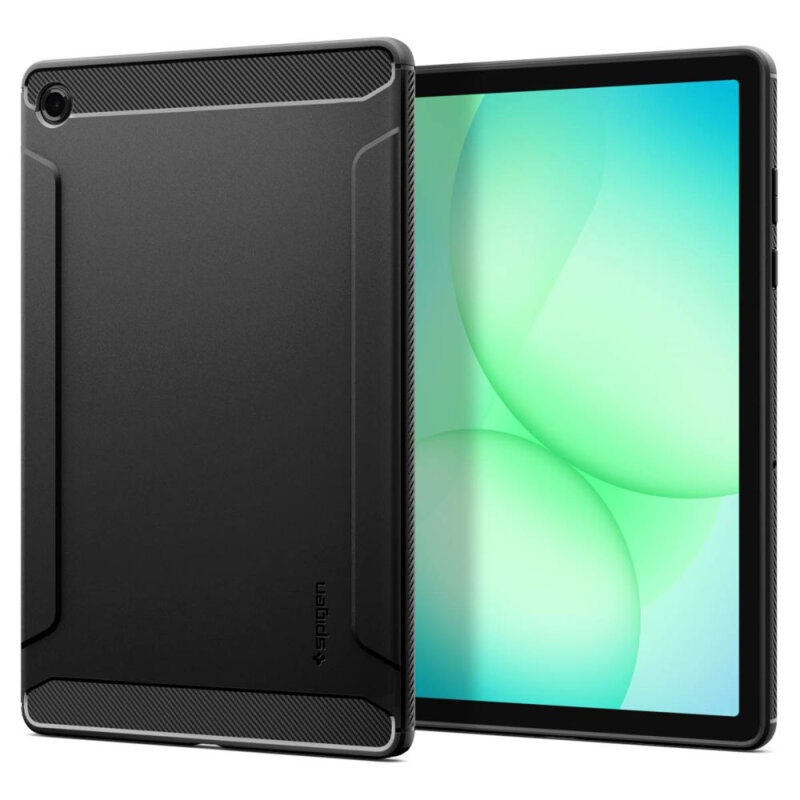 Husa Samsung Galaxy Tab A11 Plus Spigen Rugged Armor, negru mat