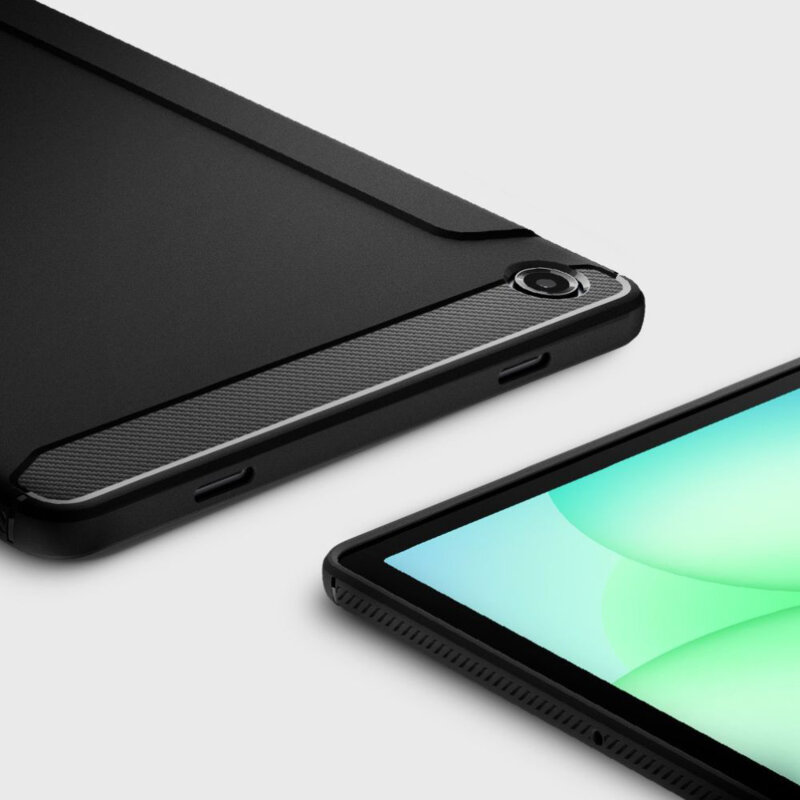 Husa Samsung Galaxy Tab A11 Plus Spigen Rugged Armor, negru mat