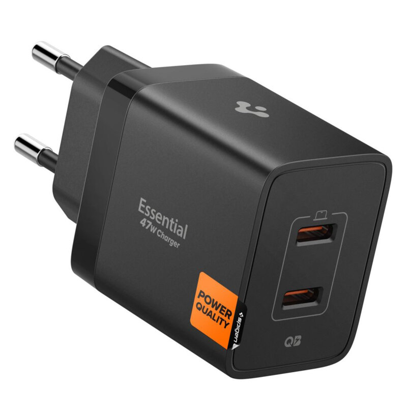 Incarcator Type-C Fast Charging, 47W Spigen, negru, EE472EU