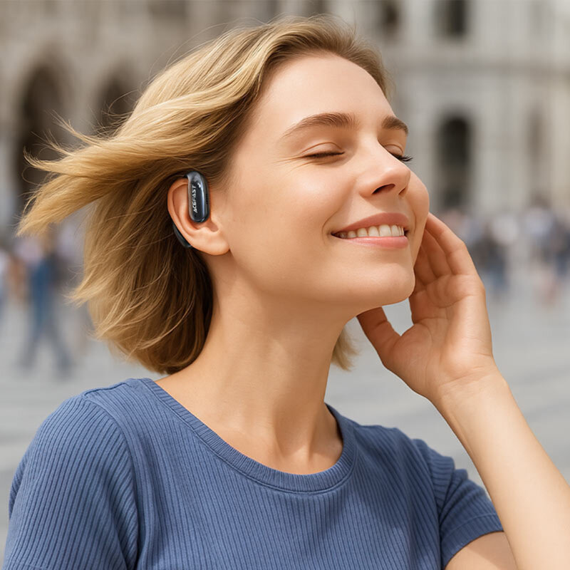 Casti wireless Bluetooth, apeluri HD, 400mAh. Acefast FA005