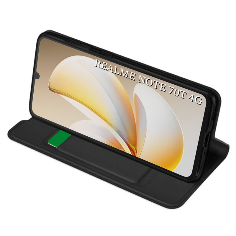 Husa Realme Note 70T Techsuit Magskin Book, negru