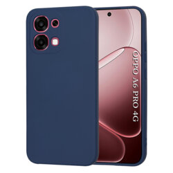 Husa silicon Oppo A6 Pro 4G Techsuit SoftFlex, bleumarin