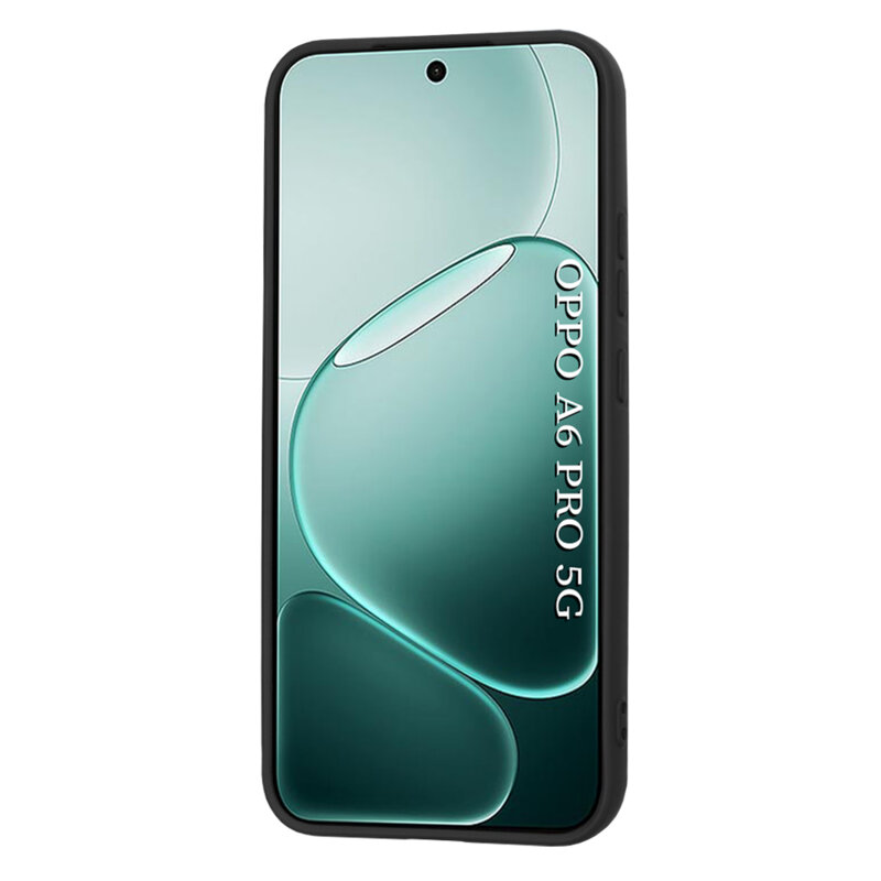 Husa silicon Oppo A6 Pro 5G Techsuit SoftFlex, negru