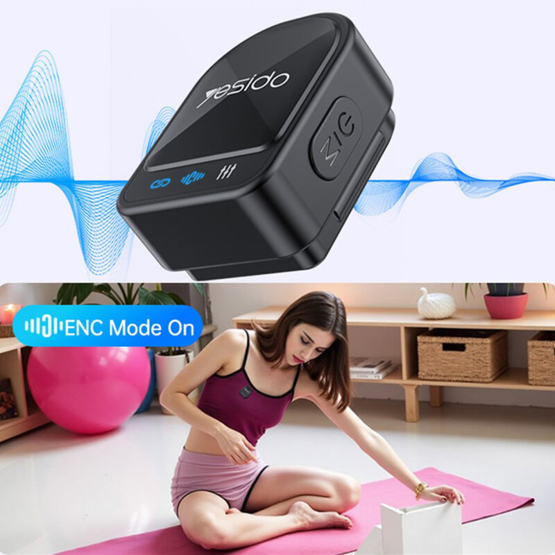 Microfon tip lavariera 360°, 600mAh, magnetic Yesido KR19, negru