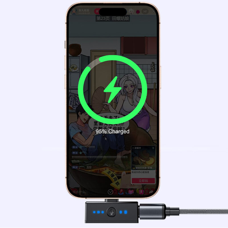 Microfon tip lavariera 360°, 600mAh, magnetic Yesido KR19, negru