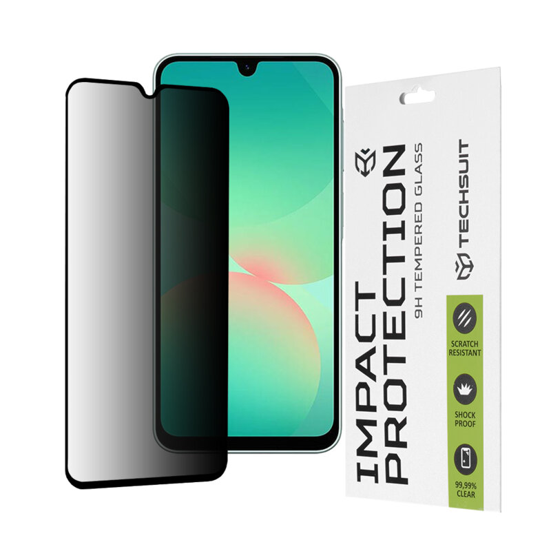 Folie sticla Samsung Galaxy A27 5G Techsuit 111D Privacy Full Glue, negru
