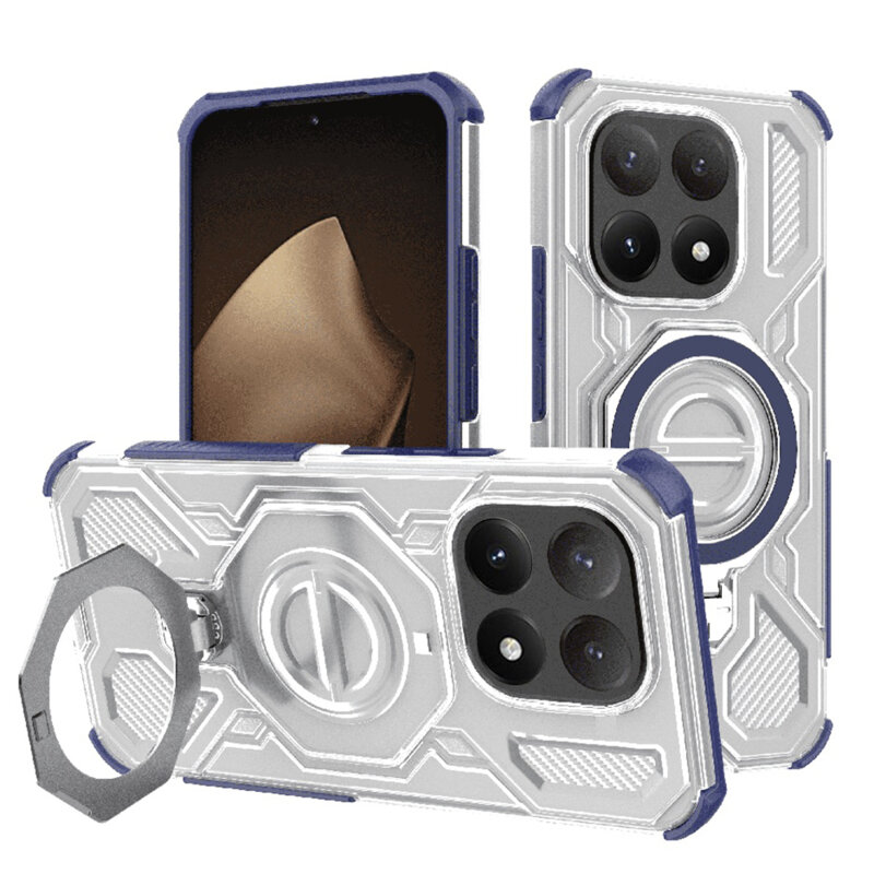 Husa Xiaomi 15T Techsuit Carbon Shield PRO, albastru