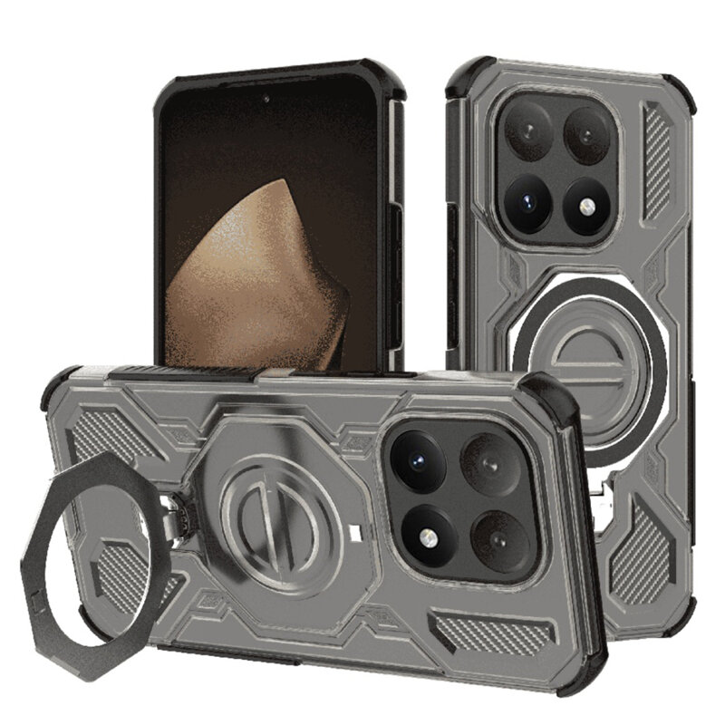 Husa Xiaomi 15T Techsuit Carbon Shield PRO, fumuriu