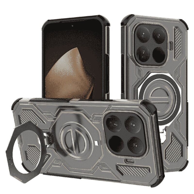 Husa Xiaomi 15T Pro Techsuit Carbon Shield PRO, fumuriu