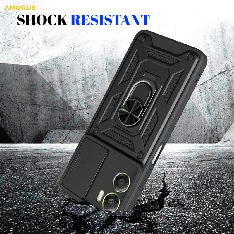 Husa Motorola Moto G06 protectie camera Techsuit CamShield Series, albastru