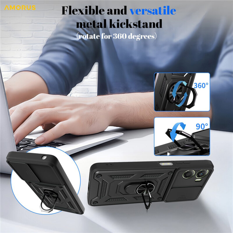 Husa Motorola Moto G06 protectie camera Techsuit CamShield Series, roz