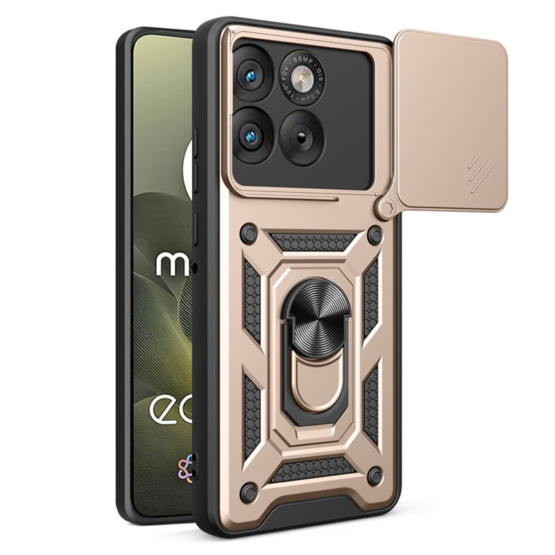 Husa Motorola Edge 70 protectie camera Techsuit CamShield Series, auriu
