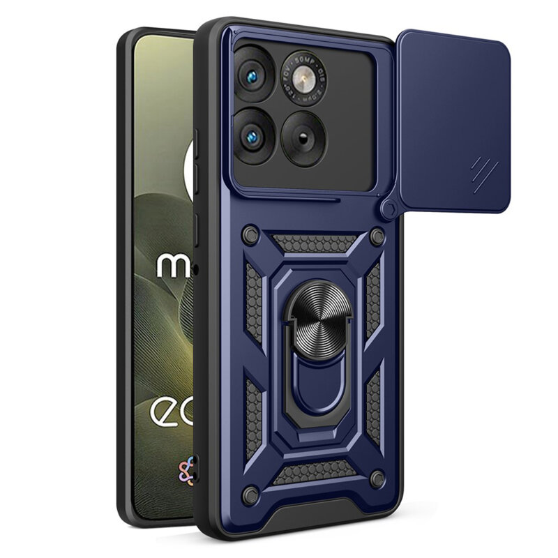 Husa Motorola Edge 70 protectie camera Techsuit CamShield Series, albastru