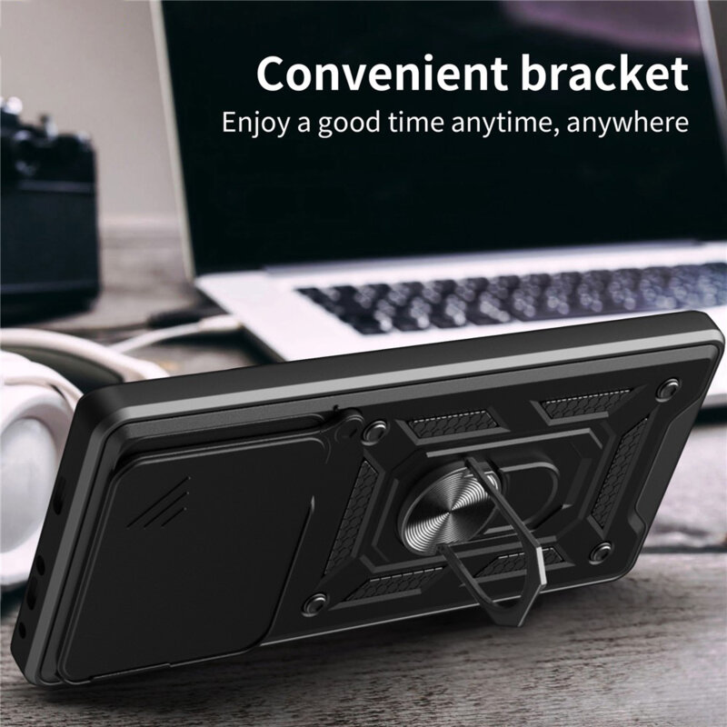 Husa Motorola Edge 70 protectie camera Techsuit CamShield Series, albastru