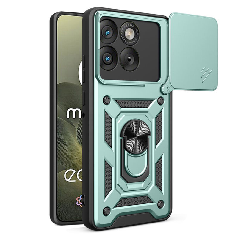 Husa Motorola Edge 70 protectie camera Techsuit CamShield Series, verde