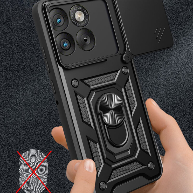 Husa Motorola Edge 70 protectie camera Techsuit CamShield Series, negru
