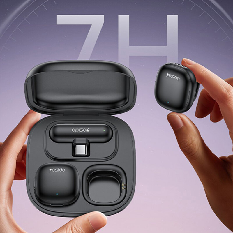 [Pachet 2x] Lavariera wireless Lightning Bluetooth 3in1 Yesido KR20