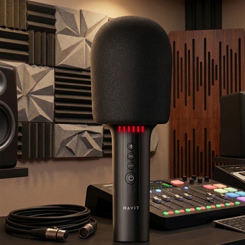 Microfon portabil Bluetooth V5.0, TF, AUX, 1200mAh Havit SK851BT