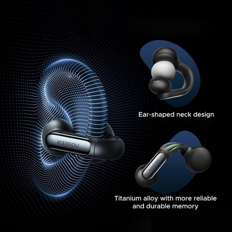 Casti Bluetooth TWS, Call Noise Reduction Ugreen, negru, 45760