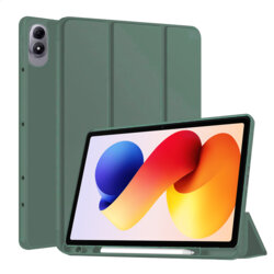 Husa Xiaomi Redmi Pad 2 Pro Techsuit Flex Trifold Pen, verde inchis