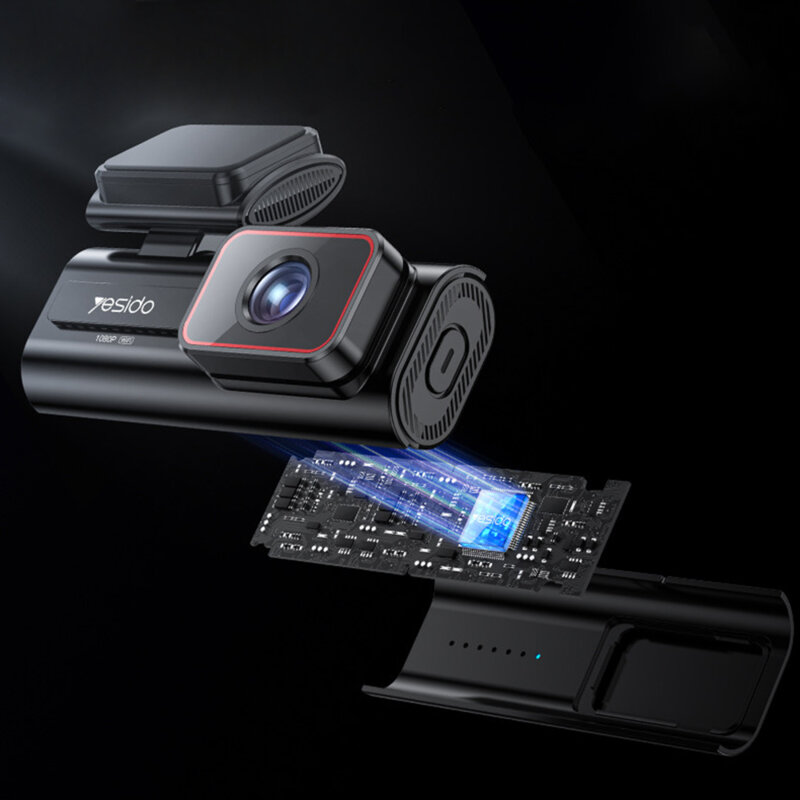 Camera auto Full HD 1080p, Wi-Fi, functie G-Sensor, Yesido KM21