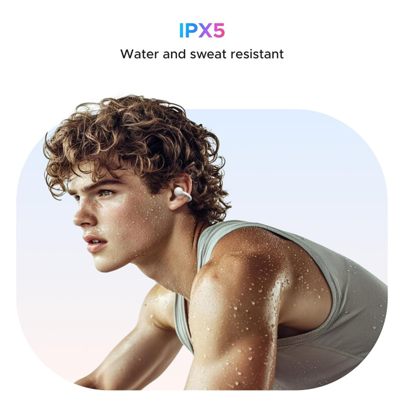 Casti Bluetooth 5.4 Noise Reduction cu display Ugreen, alb, 55136