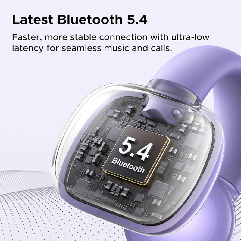 Casti Bluetooth cu microfon Noise Cancelling Ugreen, mov, 55430