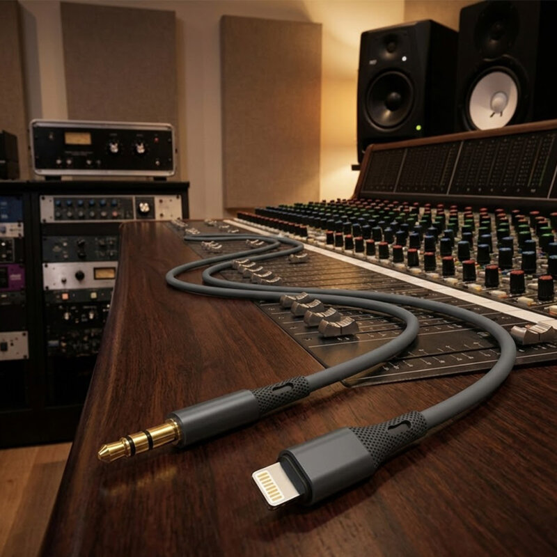 Cablu audio premium Hi-Fi Lightning la Jack Techsuit SoundFleX AC5