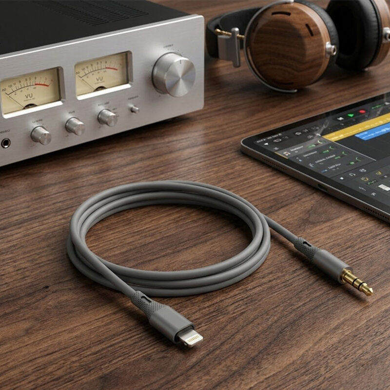 Cablu audio premium Hi-Fi Lightning la Jack Techsuit SoundFleX AC5